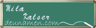 Mila Kalser Visitenkarte